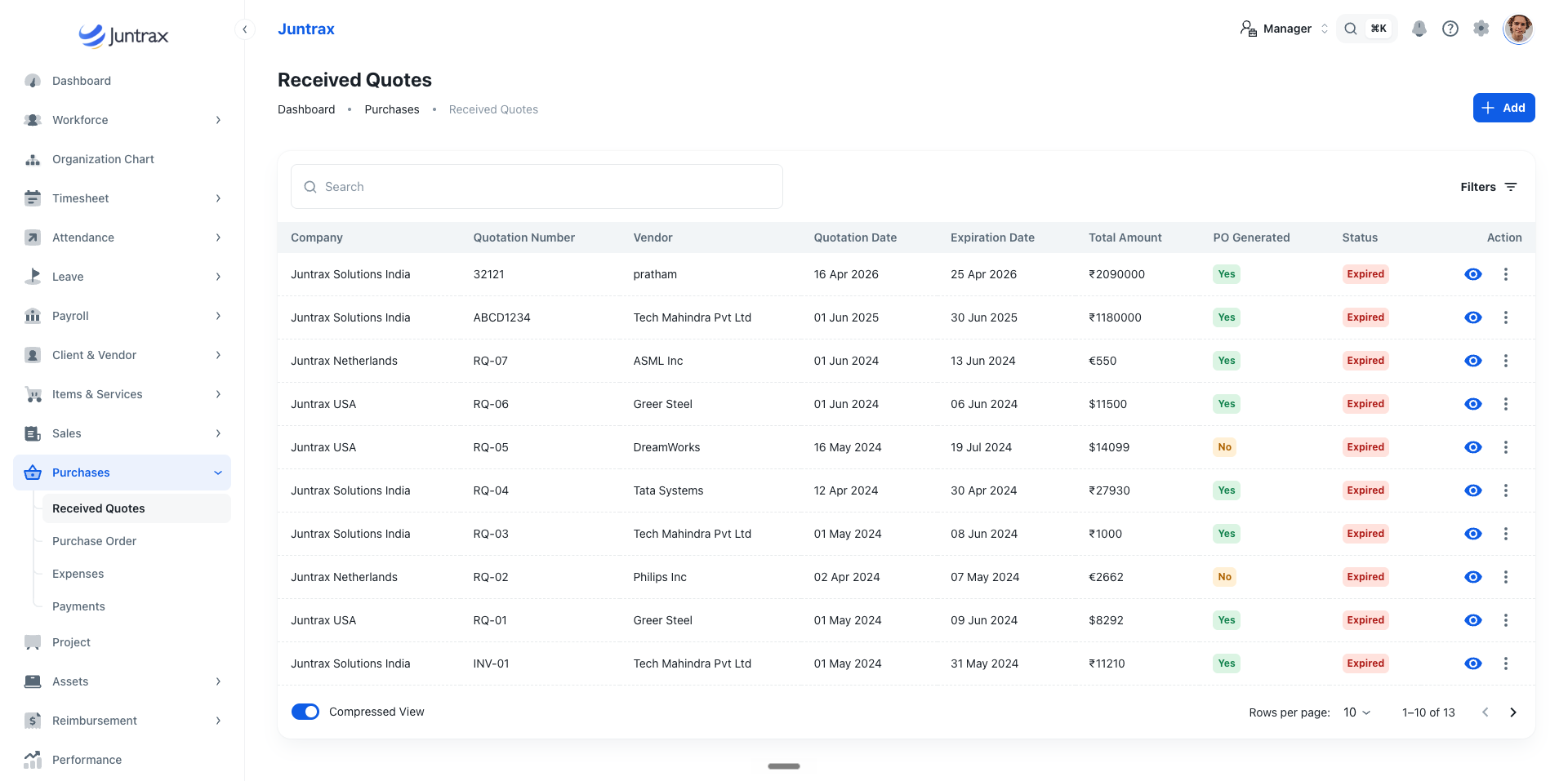 Juntrax Cashflow